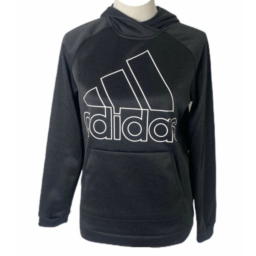 Adidas Hoodie Sweatshirt XS Black White